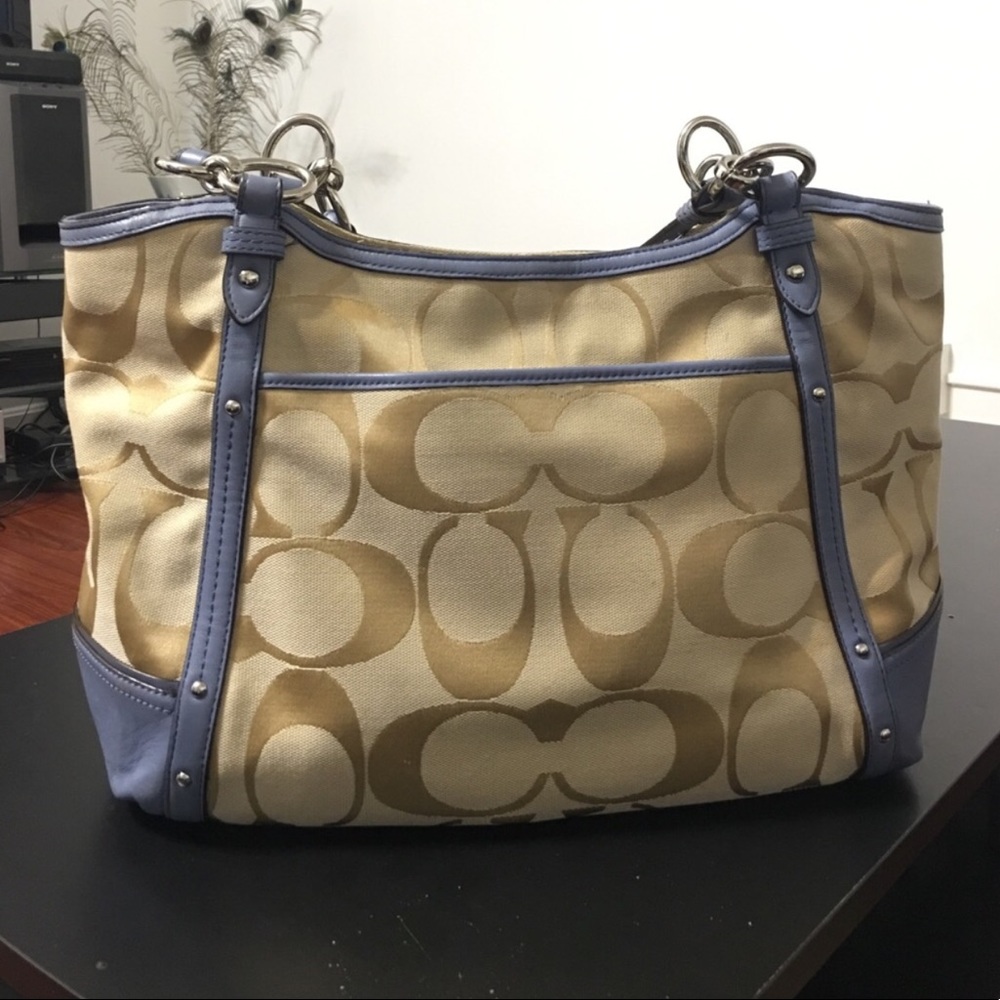 Authentic Coach Signature Alexandra Chain Tote Bag